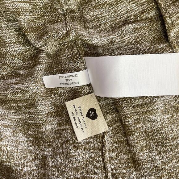 New Madewell Summer Ryder Cardigan in Marled Olive Women's Size 2X - Picture 8 of 9